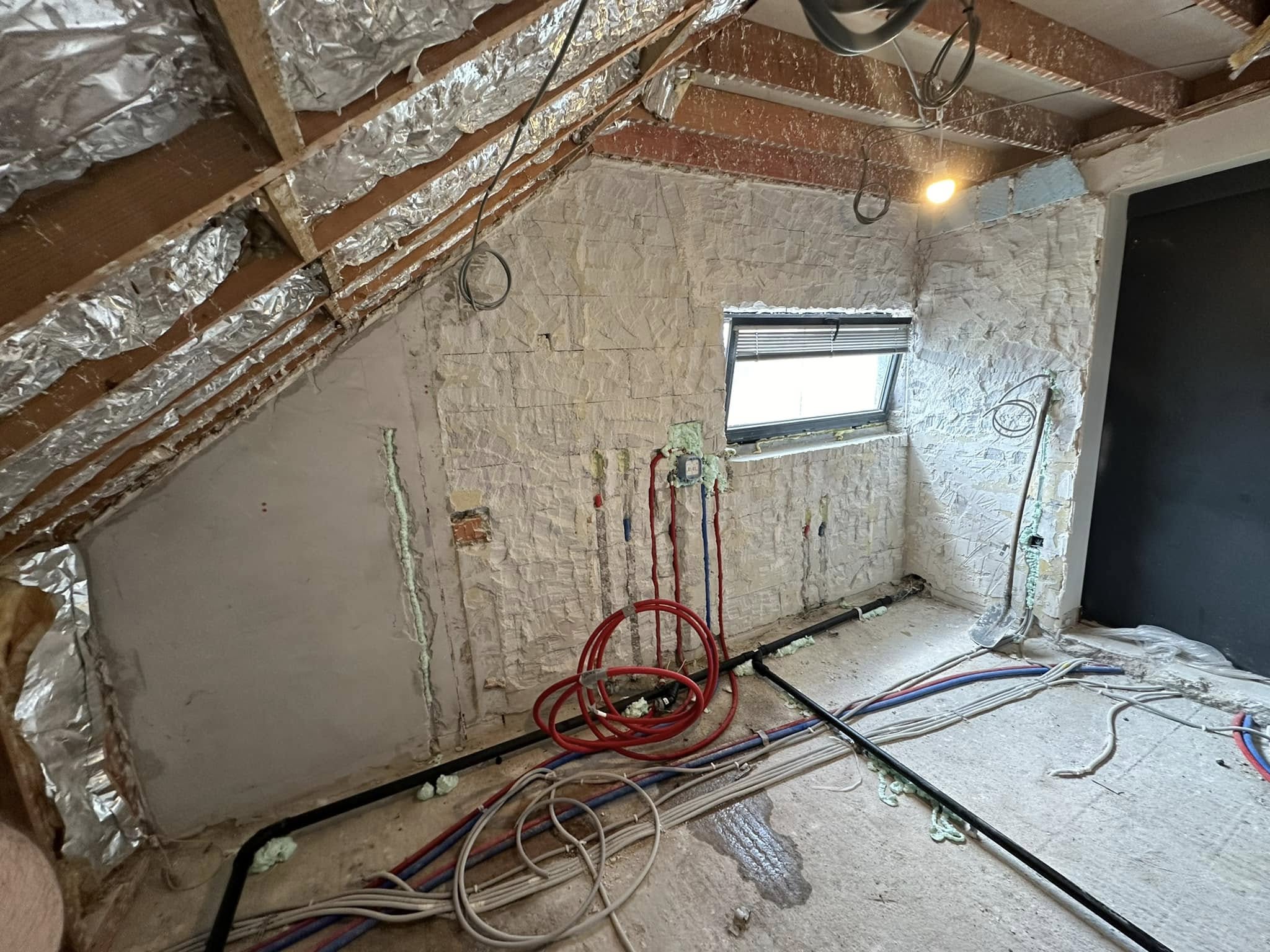 totale badkamerrenovatie - nieuwe leidingen