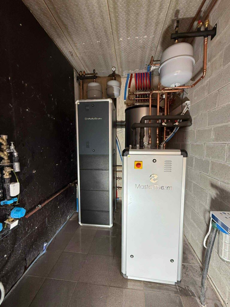 Slim verwarmd met warmtepomp